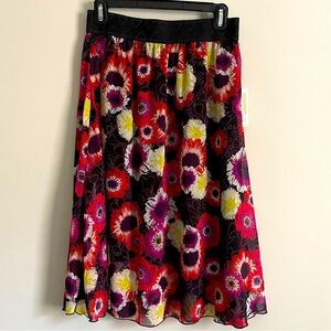 Lularoe Bright Floral Lola Skirt